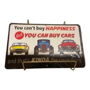 Vintage Car Metal Sign